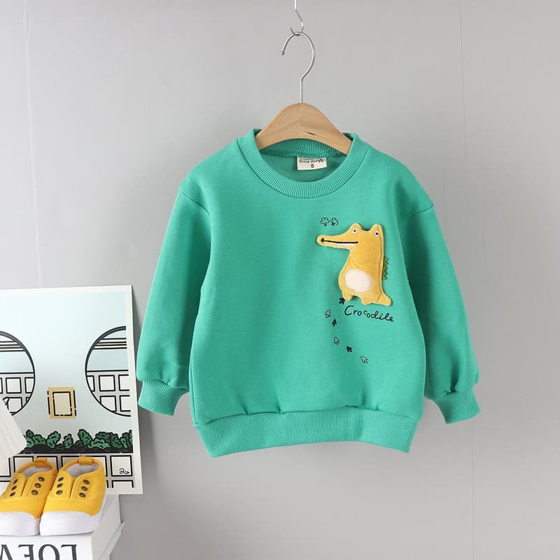 Olive denim - Korean Children Fashion - #minifashionista - Doll Croc Tee - 3