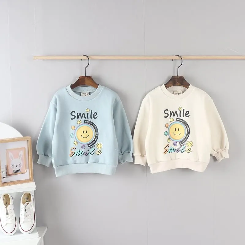 Olive denim - Korean Children Fashion - #minifashionista - Smile Tee