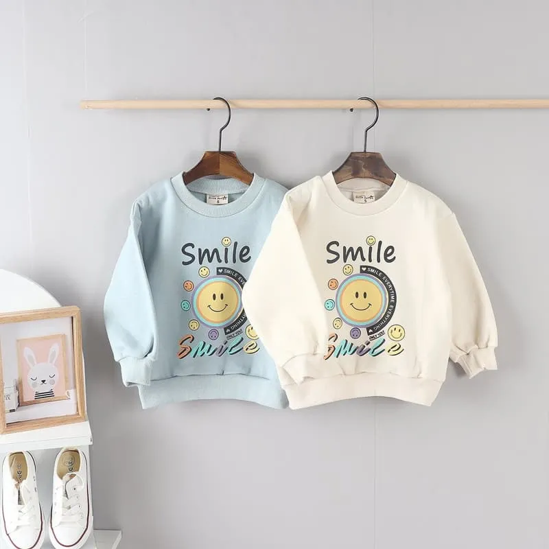 Olive denim - Korean Children Fashion - #prettylittlegirls - Smile Tee - 2