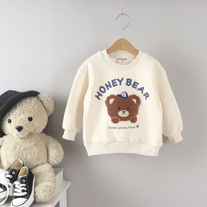 Olive denim - Korean Children Fashion - #prettylittlegirls - Boucle Bear Tee - 11