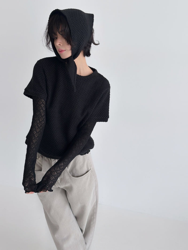 One the woman - Korean Women Fashion - #momslook - Angle Tee with Scarf