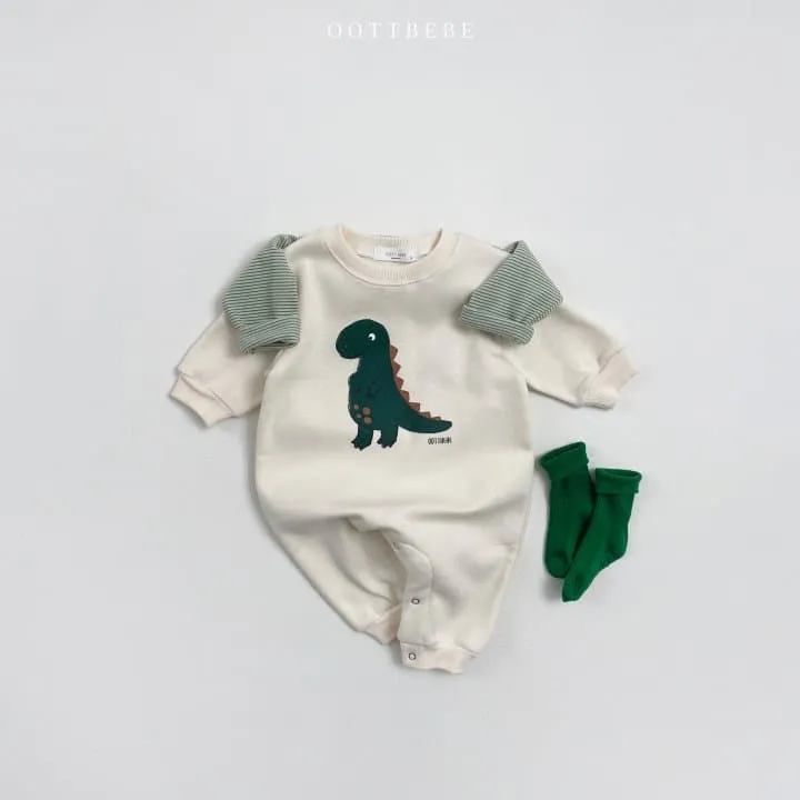 Oott Bebe - Korean Baby Fashion - #babyfashion - Dino Full Bodysuit