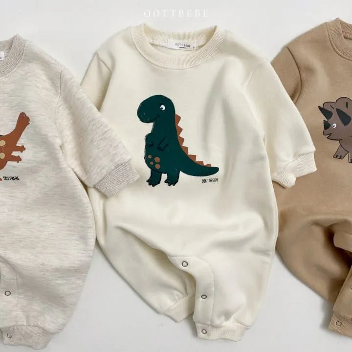 Oott Bebe - Korean Baby Fashion - #babygirlfashion - Dino Full Bodysuit - 4