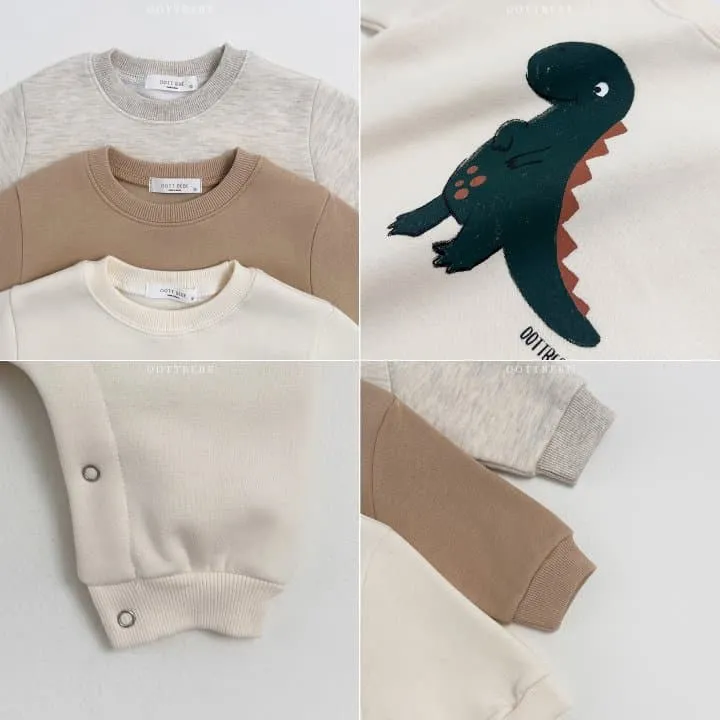 Oott Bebe - Korean Baby Fashion - #babyoutfit - Dino Full Bodysuit - 7