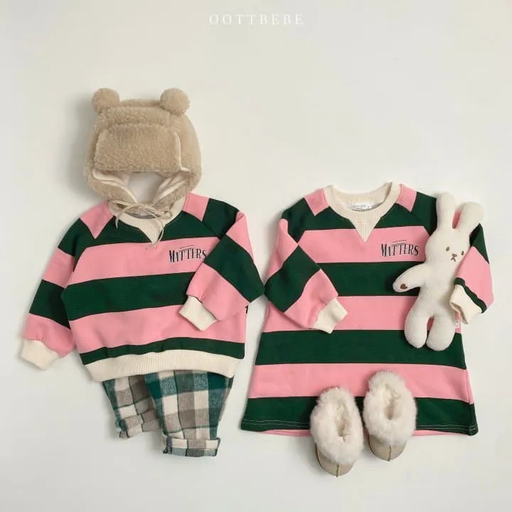 Oott Bebe - Korean Children Fashion - #fashionkids - Big Stripe One-piece - 8