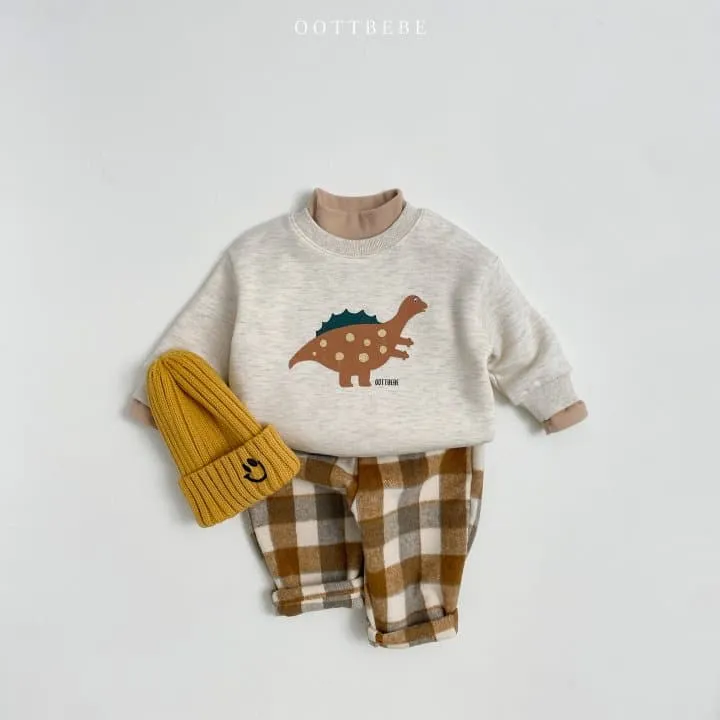 Oott Bebe - Korean Children Fashion - #kidsshorts - Dino Sweatshirts - 2