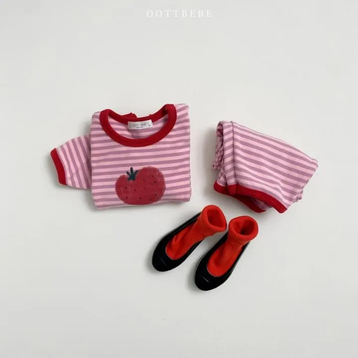 Oott Bebe - Korean Children Fashion - #littlefashionista - Veggie Top Bottom Set - 11