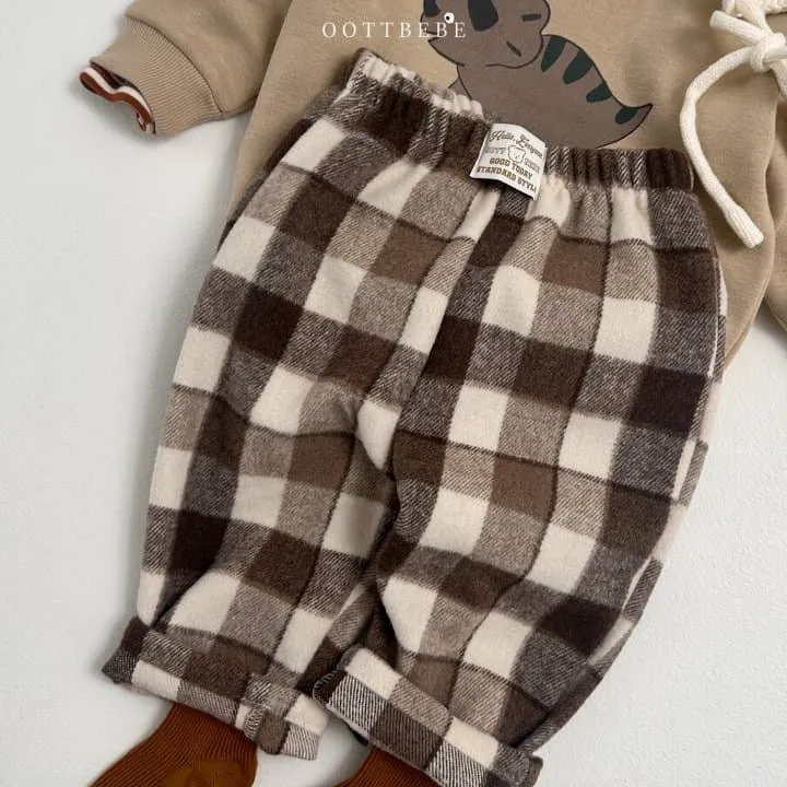 Oott Bebe - Korean Children Fashion - #prettylittlegirls - Brownie Check Pants - 11