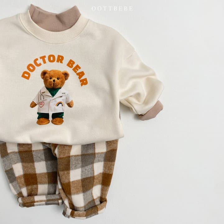 Oott Bebe - Korean Children Fashion - #todddlerfashion - Doctor Bear Sweatshirts - 6