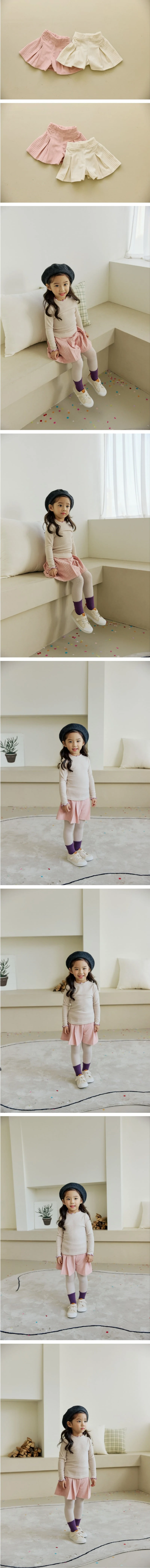 Orange Mom - Korean Children Fashion - #Kfashion4kids - Matching Pleated Skirt Pants