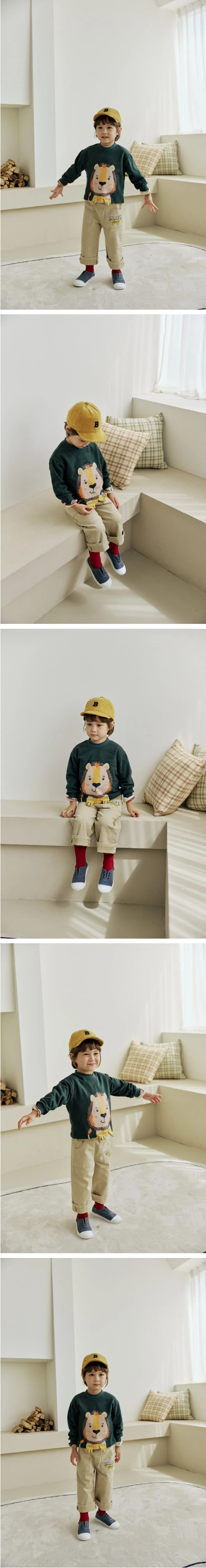 Orange Mom - Korean Children Fashion - #discoveringself - 3D Foot Lion Tee - 2