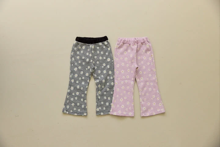 Orange Mom - Korean Children Fashion - #todddlerfashion - Jacquard Flare Trousers - 3