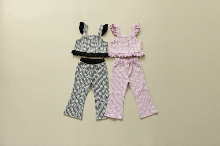 Orange Mom - Korean Children Fashion - #todddlerfashion - Jacquard Flare Trousers - 4