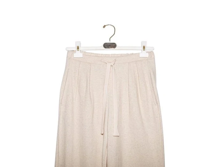 Paper Moon - Korean Women Fashion - #momslook - Wool Two Pintuck Lounge Trousers - 7