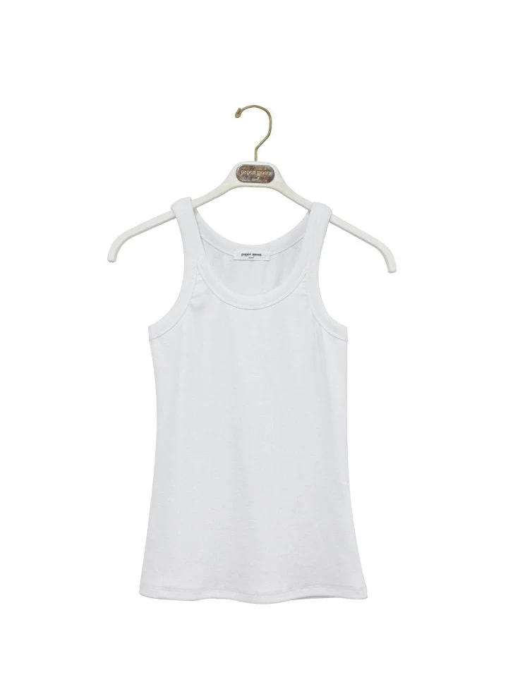 Paper Moon - Korean Women Fashion - #thelittlethings - ​Sleeveless Rib Jersey Tank Top - 3