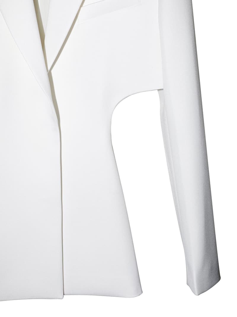 Paper Moon - Korean Women Fashion - #thelittlethings - Squared Shoulder Cutout Waist etail Minimal Blazer - 8