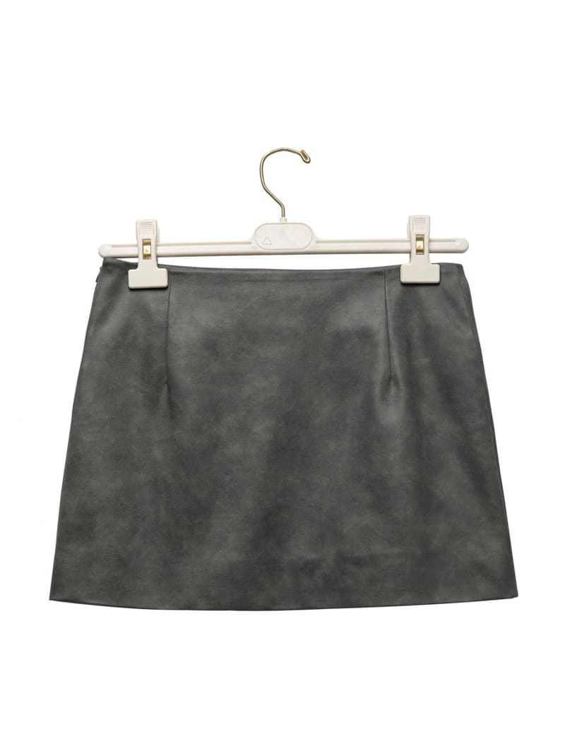 Paper Moon - Korean Women Fashion - #womensfashion - Pocket etail Suede Mini Skirt - 8