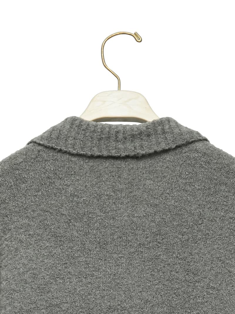 Paper Moon - Korean Women Fashion - #womensfashion - Oversized Chunky Bouncle Polo Collar Knit Sweater - 11