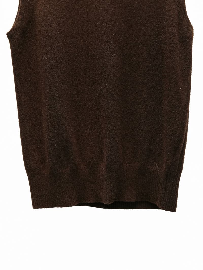 Paper Moon - Korean Women Fashion - #womensfashion - Cashmere Turtleneck Sleeveless Knit Top - 9