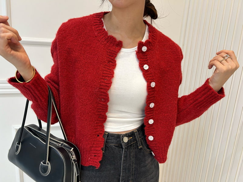 Pearls room - Korean Women Fashion - #vintagekidsstyle - Scaci Cardigan - 6