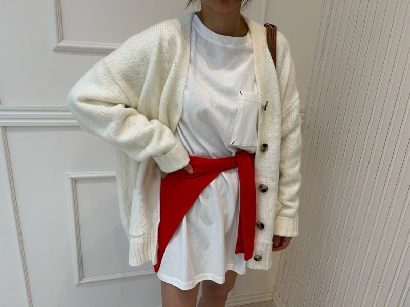 Pearls room - Korean Women Fashion - #vintagekidsstyle - Pocket Cardigan - 5