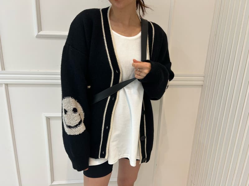 Pearls room - Korean Women Fashion - #womensfashion - Smile Cardigan - 2