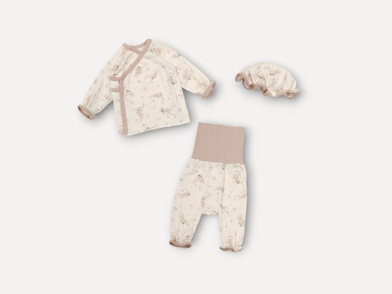 Peekaboo - Korean Baby Fashion - #babyoutfit - Long Angela Top Bottom Bennet Set - 8