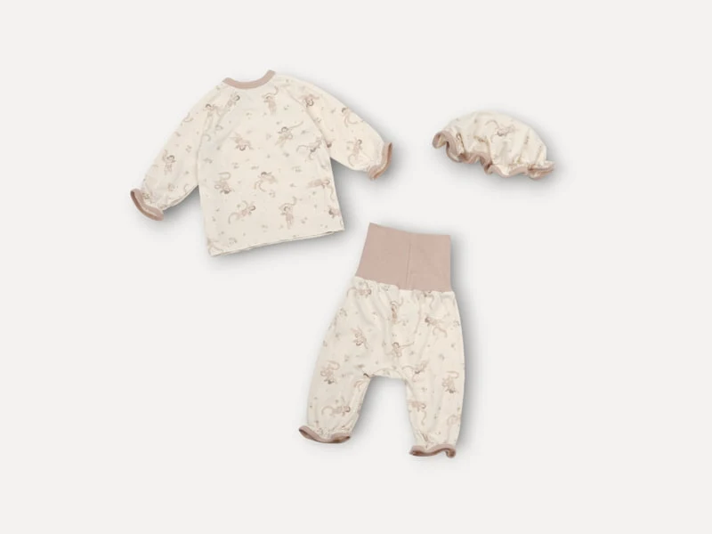 Peekaboo - Korean Baby Fashion - #babyoutfit - Long Angela Top Bottom Bennet Set - 9