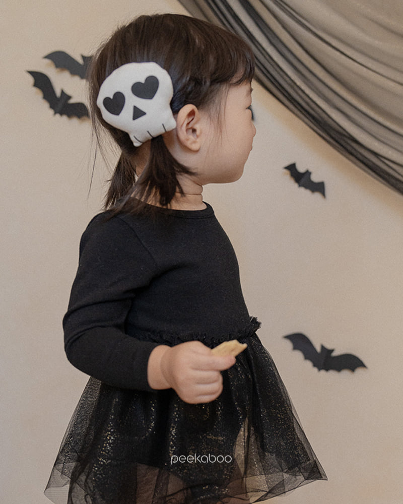 Peekaboo - Korean Children Fashion - #discoveringself - Heart Skull Hairpin