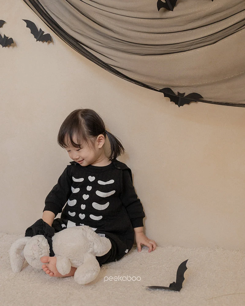 Peekaboo - Korean Children Fashion - #minifashionista - Heart Skull Sleeping Vest - 7