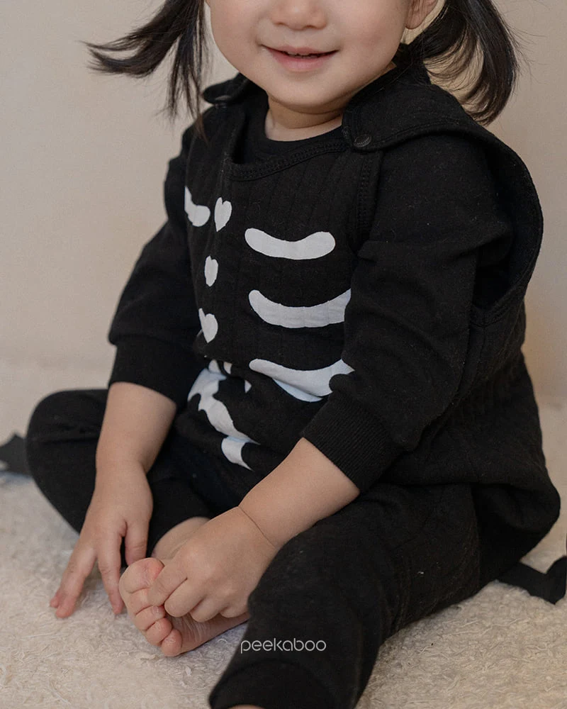 Peekaboo - Korean Children Fashion - #todddlerfashion - Heart Skull Sleeping Vest - 9