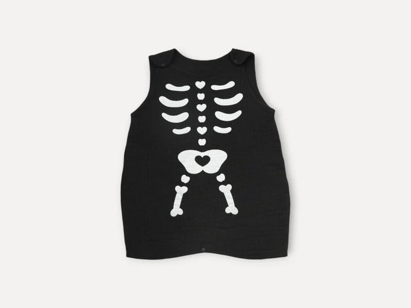 Peekaboo - Korean Children Fashion - #toddlerclothing - Heart Skull Sleeping Vest - 10