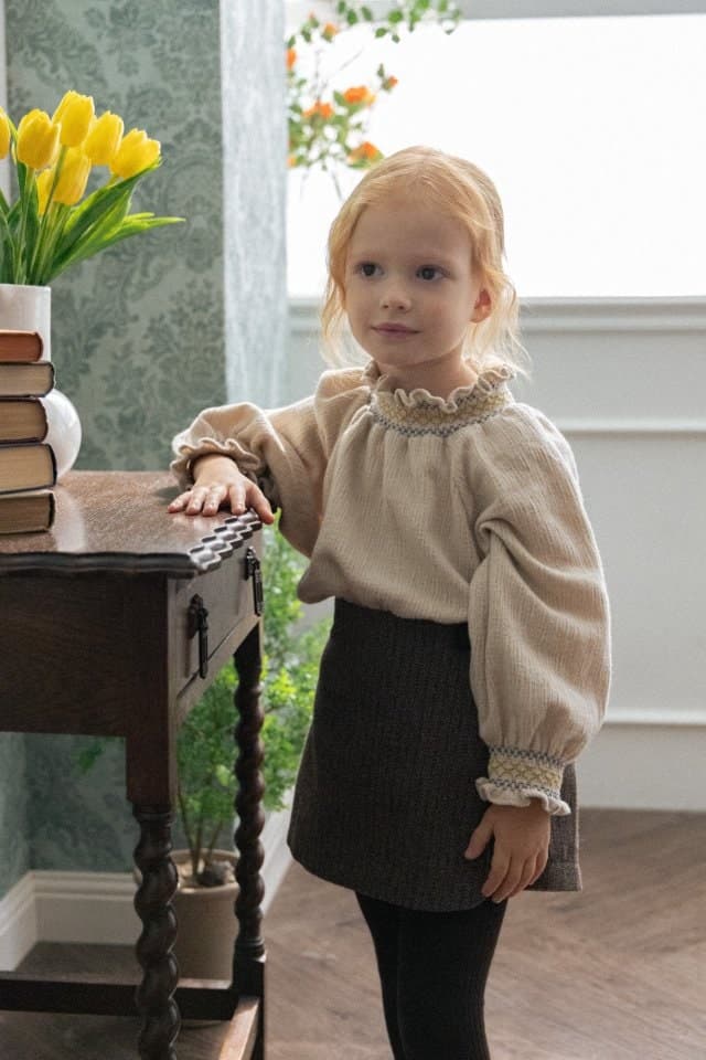 Perrobebe - Korean Children Fashion - #Kfashion4kids - Alaia Smoke Blouse - 6