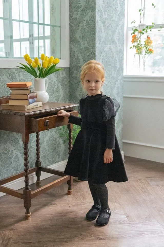 Perrobebe - Korean Children Fashion - #discoveringself - Olivia Velvet Dress - 3