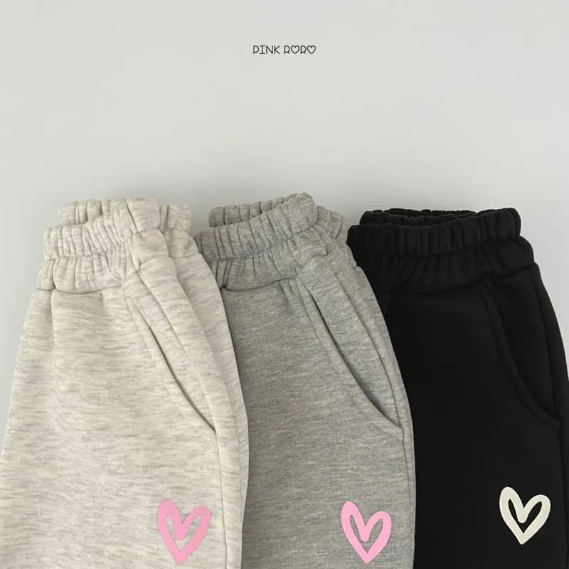 Pinkroro - Korean Children Fashion - #magicofchildhood - New Heart Jogger Pants - 8