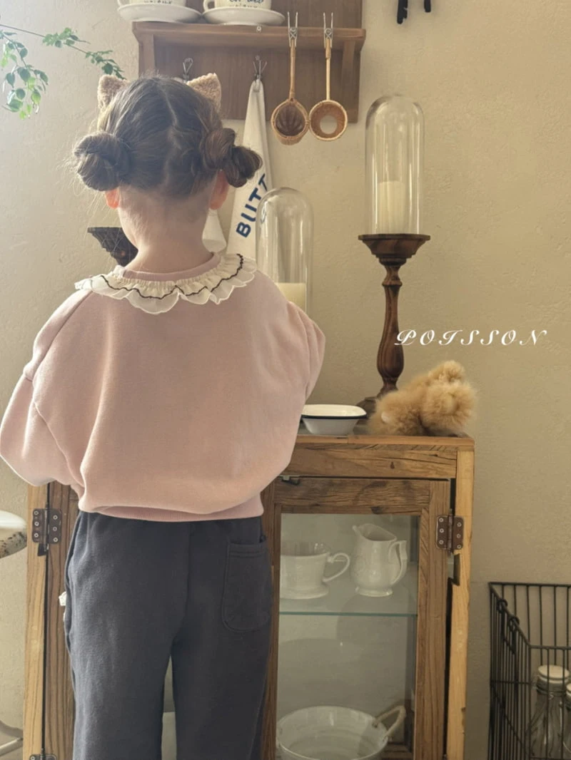 Poisson - Korean Children Fashion - #Kfashion4kids - Frill Collar Sweatshirt - 6