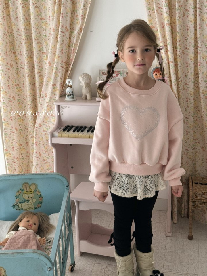 Poisson - Korean Children Fashion - #childofig - Heart Sweatshirt - 6