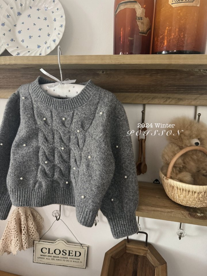 Poisson - Korean Children Fashion - #childofig - Winter Pearl Knit - 5