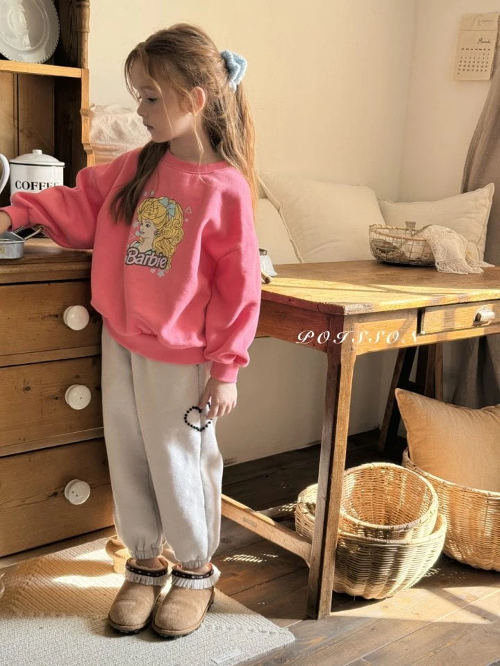 Poisson - Korean Children Fashion - #designkidswear - Heart Jogger Pants - 4