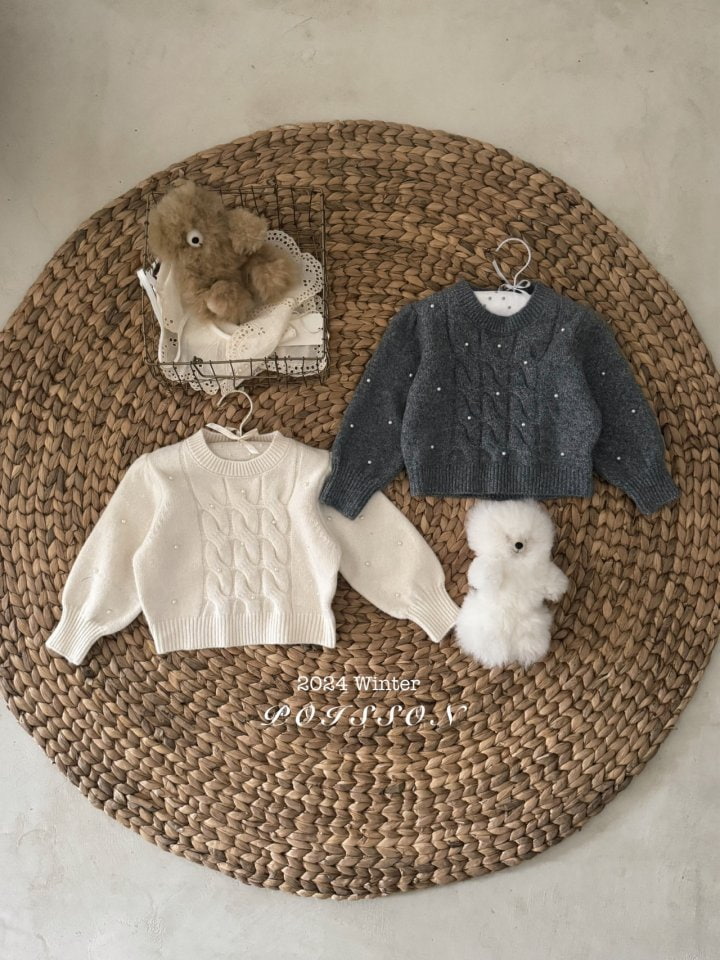 Poisson - Korean Children Fashion - #fashionkids - Winter Pearl Knit - 9