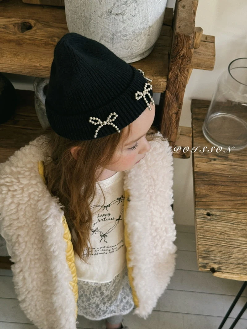 Poisson - Korean Children Fashion - #kidsshorts - Ribbon Beanie - 5