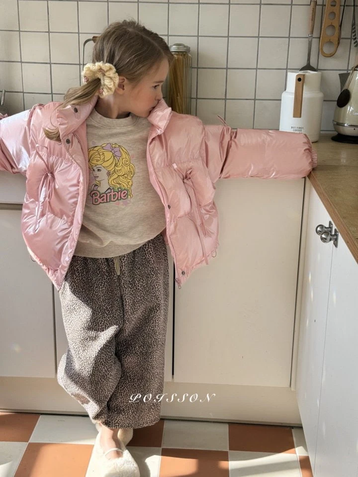 Poisson - Korean Children Fashion - #magicofchildhood - Leopard Print Brushed Pants - 7