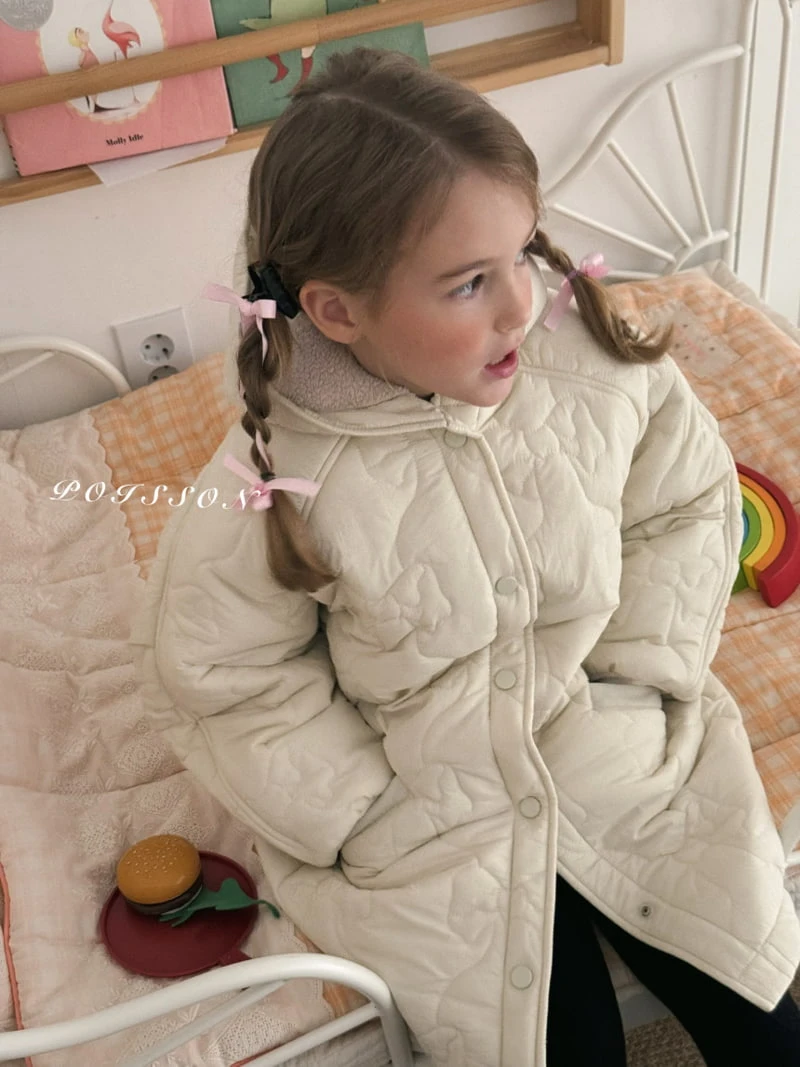 Poisson - Korean Children Fashion - #toddlerclothing - Ribbon Quilted Padding - 9