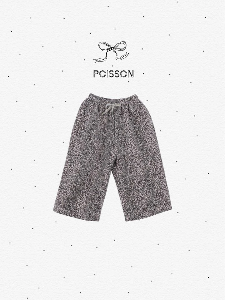 Poisson - Korean Children Fashion - #toddlerclothing - Leopard Print Brushed Pants - 11