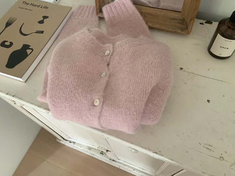 Pomelo - Korean Women Fashion - #momslook - Alphaca Wool Wholegarment Cardigan - 7