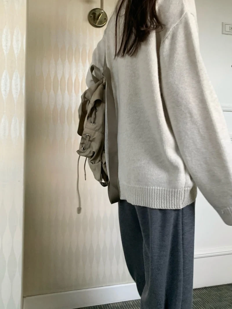 Pomelo - Korean Women Fashion - #womensfashion - Basic Knit Sweater - 4