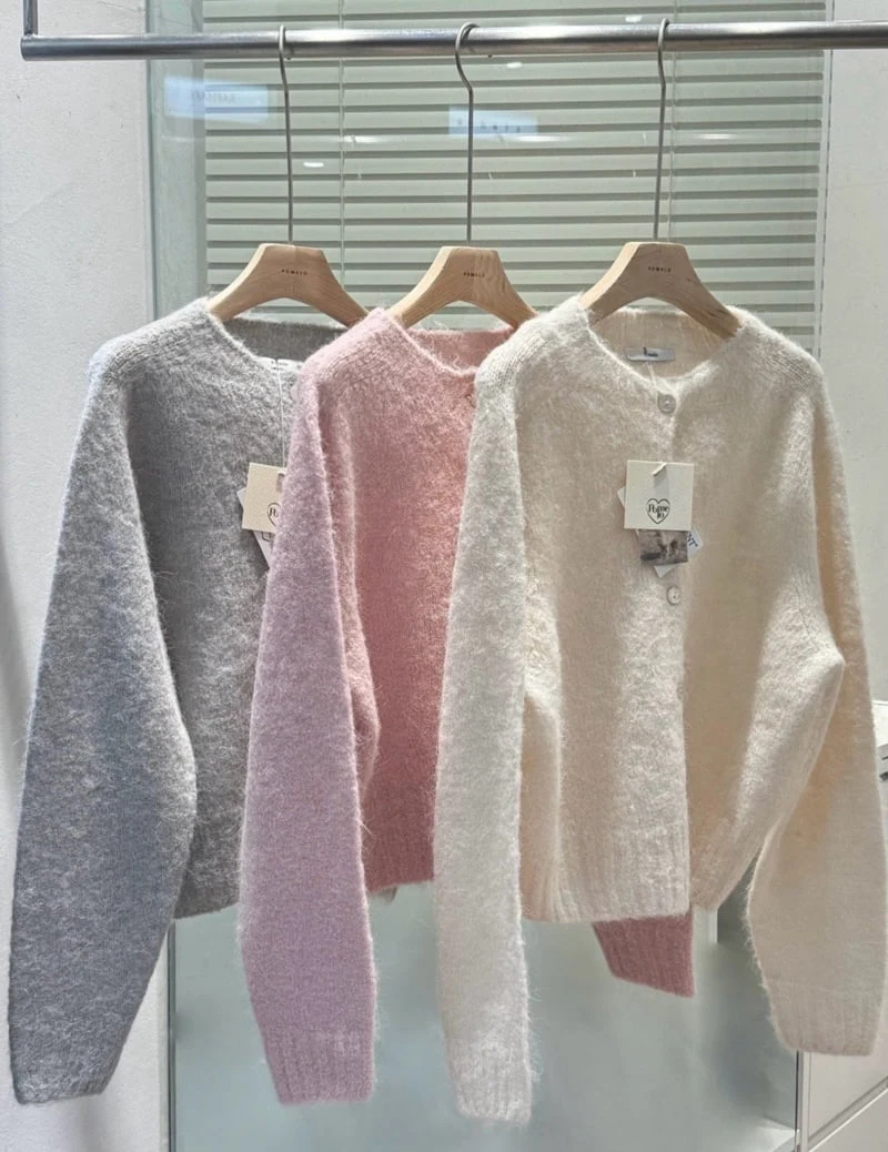 Pomelo - Korean Women Fashion - #womensfashion - Alphaca Wool Wholegarment Cardigan - 8