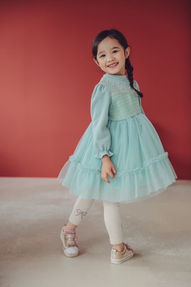 Pudding - Korean Children Fashion - #stylishchildhood - Pearl One-piece - 4