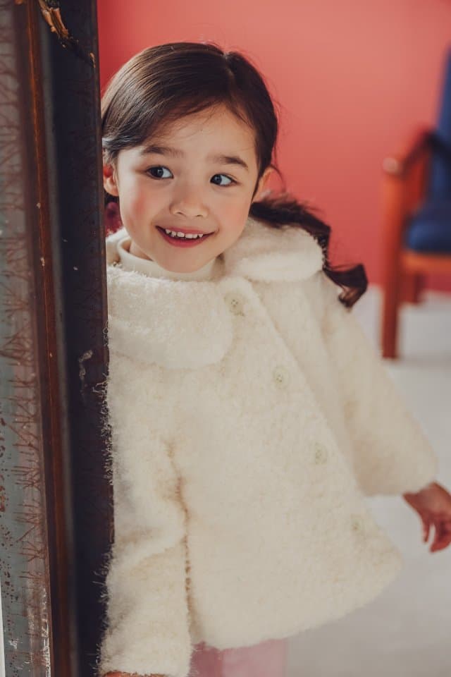 Pudding - Korean Children Fashion - #childofig - Snow Flower Coat - 4