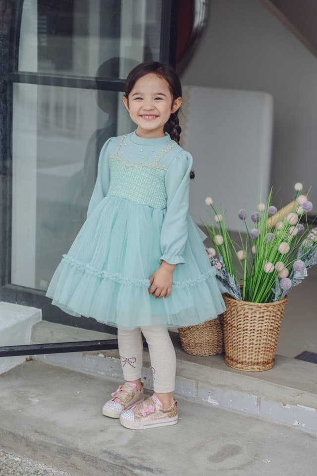 Pudding - Korean Children Fashion - #designkidswear - Pearl One-piece - 6